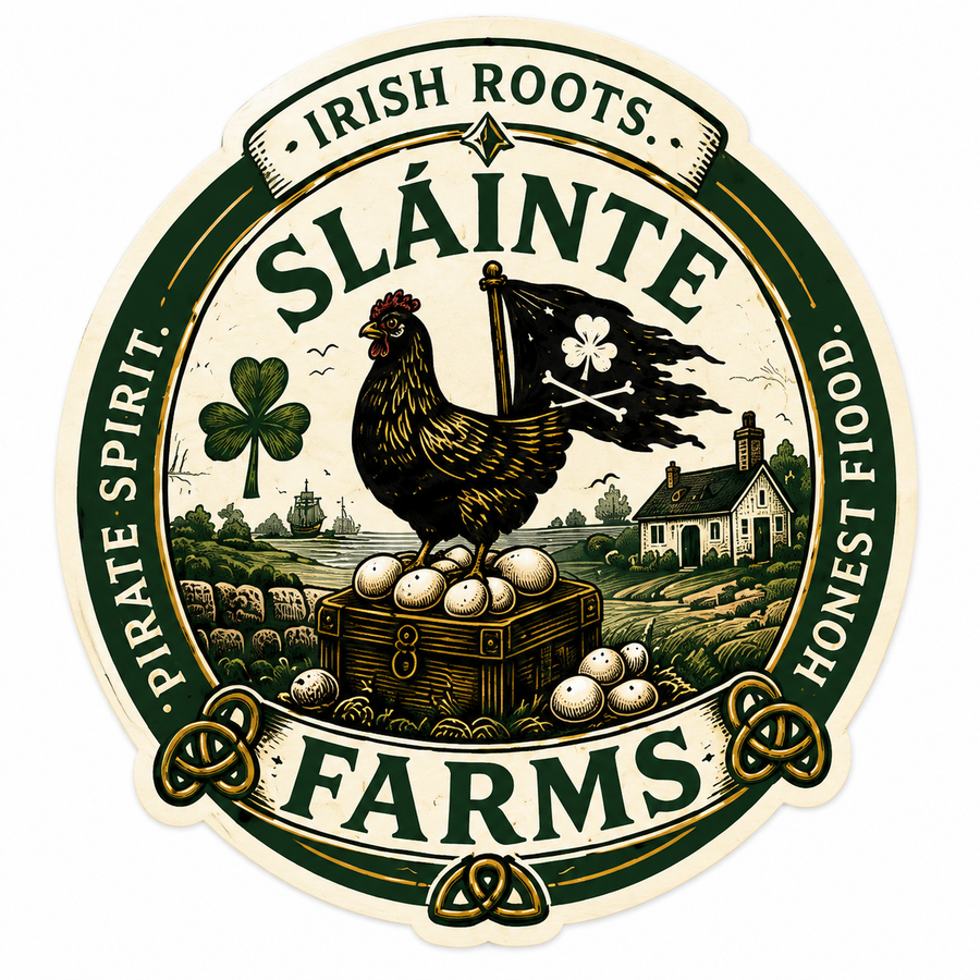 Farm Sticker 1 Sláinte Farms die-cut sticker