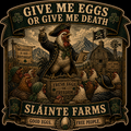 Liberty or Death Sláinte Farms die-cut sticker