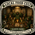 Local Food Cult Sláinte Farms die-cut sticker