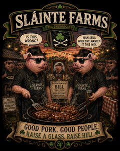 Remembering Bill BBQ Apron | Pig Chronicles | Sláinte Farms