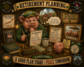 Retirement Planning Sláinte Farms die-cut sticker