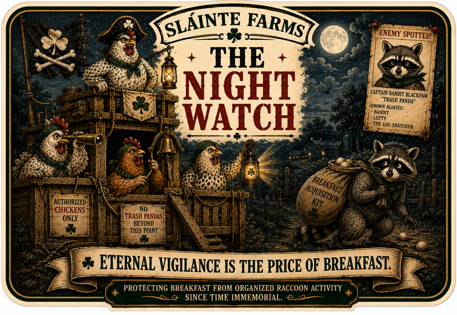 The Night Watch Sláinte Farms Egg Carton Exclusives die-cut sticker