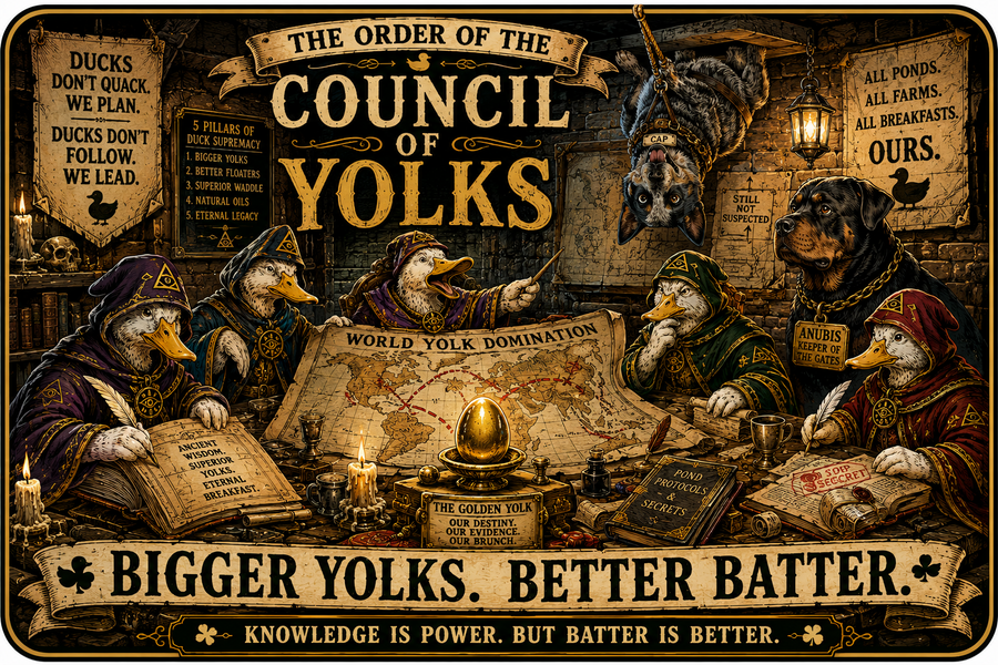 The Order of the Council of Yolks Sláinte Farms Egg Carton Exclusives die-cut sticker